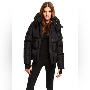 SAM. Remy Short Down Jacket in Matte Black